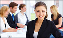 Business Woman in Meeting Room