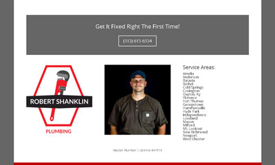 Robert Shanklin Plumbing website