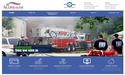 All Wealth Credit Union website
