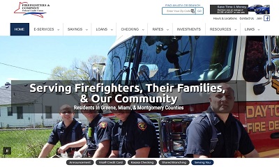 Firefighters and Company Federal Credit Union website